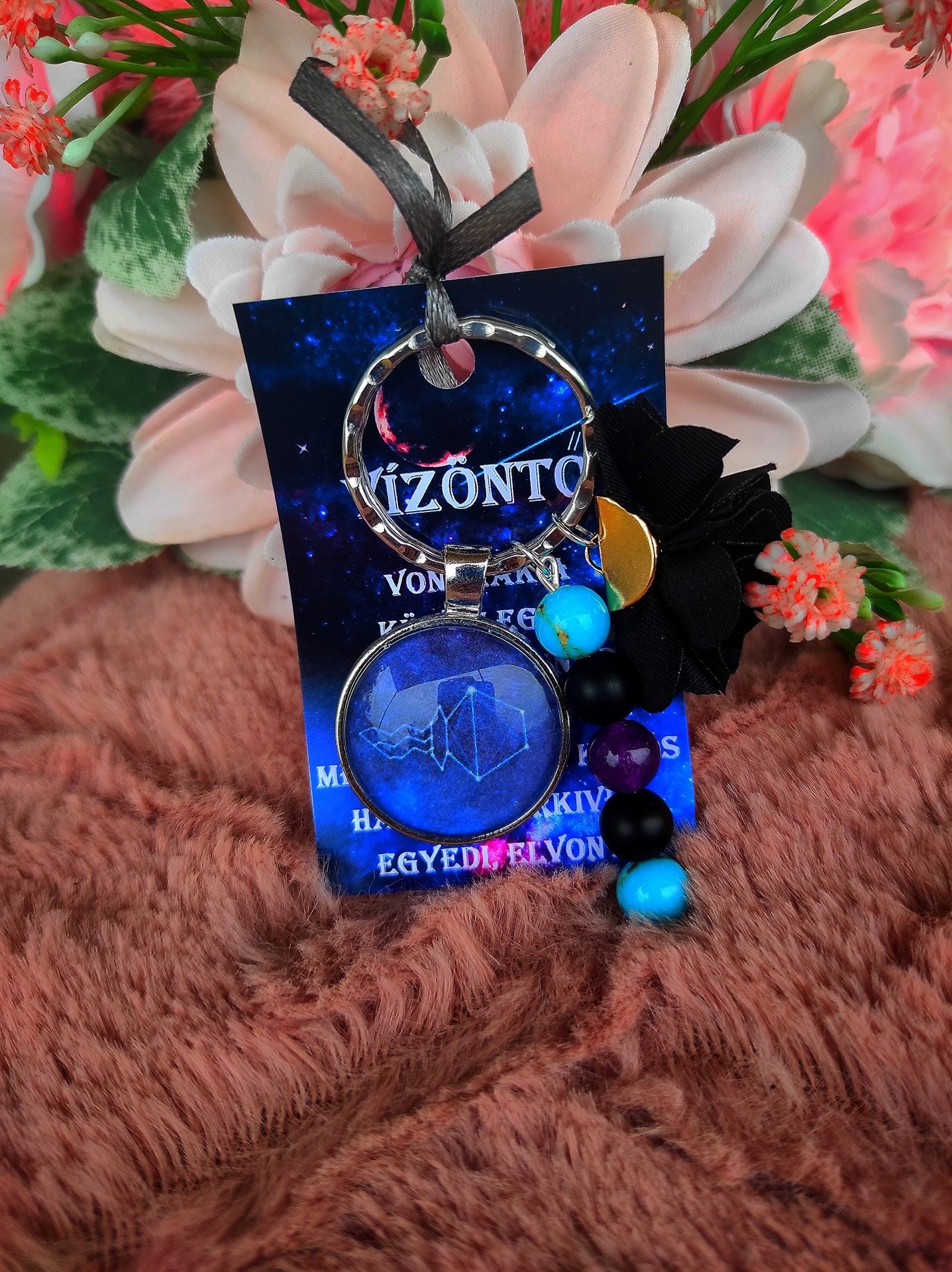 Vízöntő horoszkópos kulcstartó